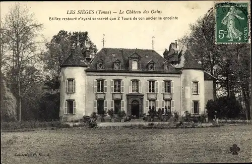 Ak Les Sièges Yonne, Le Château des Gains