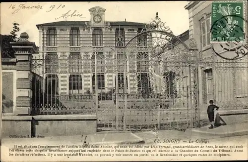 Ak Joigny sur Meuse Yonne, Le Collège