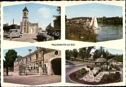 Ak Villeneuve le Roi Val de Marne, Kirche, Gebäude, Platz