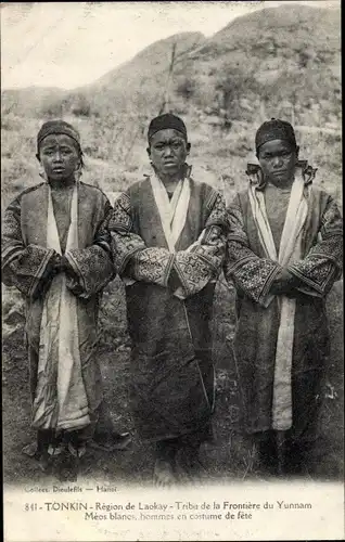 Ak Tonkin Vietnam, Région de Laokay, Tribu de la Frontière du Yunnam, Meos