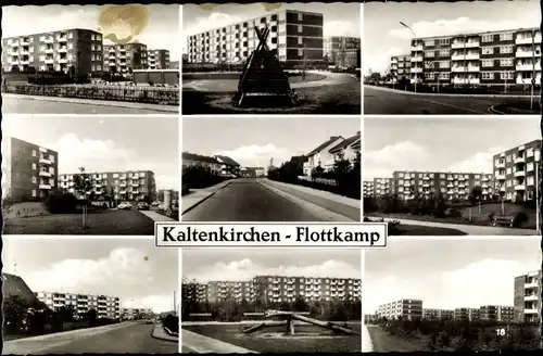Ak Kaltenkirchen Schleswig Holstein, Flottkamp, Wohnblöcke