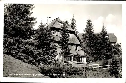 Ak Schonach im Schwarzwald, Gasthaus zur Schwedenschanze