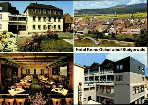Ak Geiselwind Steigerwald, Hotel und Gasthof Krone, Kirchplatz 2