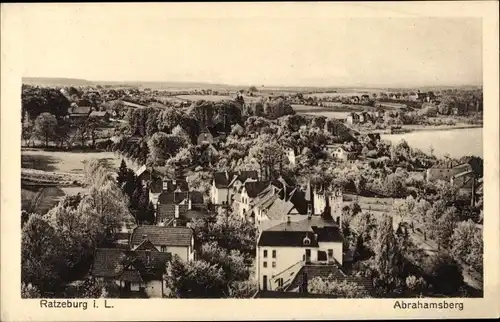 Ak Ratzeburg im Herzogtum Lauenburg, Abrahamsberg, Panorama