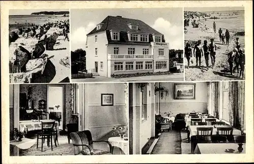 Ak Grömitz in Ostholstein, Haus Wagrien, Strandpartie