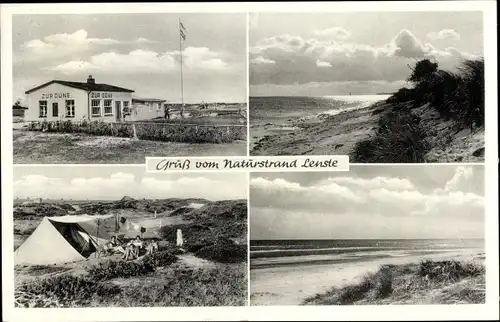 Ak Grömitz in Ostholstein, Lenste, Zur Düne, Zelt, Strandpartie