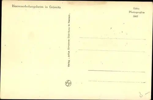 Ak Grömitz in Ostholstein, Heereserholungsheim