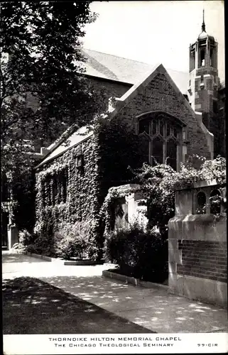 Ak Chicago Illinois USA, Theological Seminary, Thorndike Hilton Memorial Chapel