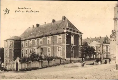 Ak Saint Hubert Wallonien Luxemburg, Ecole de Bienfaisance