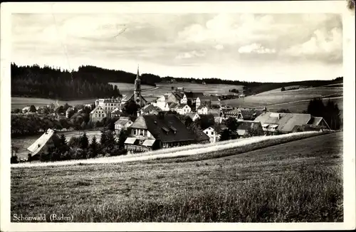 Ak Schönwald im Schwarzwald, Panorama vom Ort