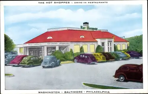 Ak The Hot Shoppes Drive In Restaurants, Philadelphia, Baltimore, Washington