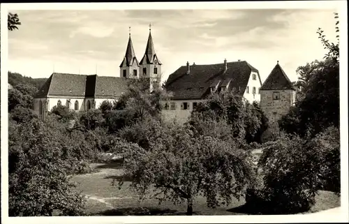 Ak Murrhardt im Rems Murr Kreis, Stadtkirche mit Hexenturm