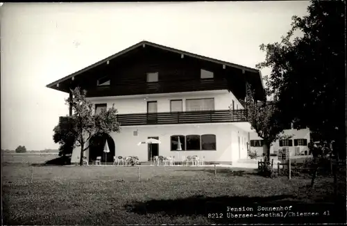 Ak Übersee Seethal Gemeinde Chiemsee Oberbayern, Pension Sonnenhof