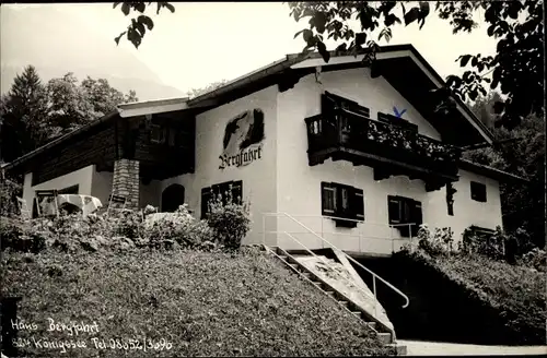 Ak Berchtesgaden in Oberbayern, Haus Bergfahrt