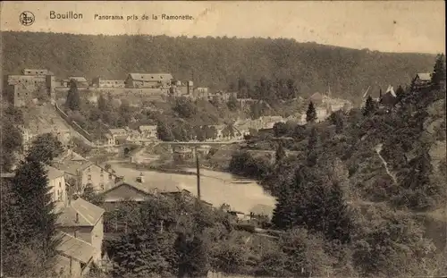 Ak Bouillon Wallonien Luxemburg, Panorama pris de la Ramonette