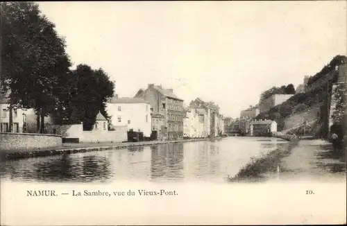 Ak Namur Wallonien, La Sambre, Vieux Pont