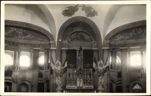 Ak Asfeld Ardennes, Intérieur de l'Eglise