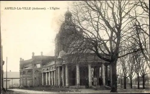 Ak Asfeld de la Ville Ardennes, L'Eglise