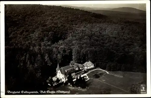 Ak Bad Sachsa in Niedersachsen, Berghotel Eulingswiese, Fliegeraufnahme, Klinke & Co. Berlin 14957