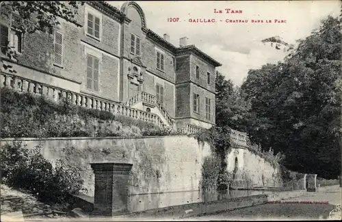 Ak Gaillac Tarn, Chateau dans le Parc