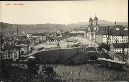 Ak Einsiedeln Kt. Schwyz Schweiz, Panorama vom Ort