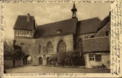 Ak Rothenburg ob der Tauber Mittelfranken, St. Wolfgangskirche