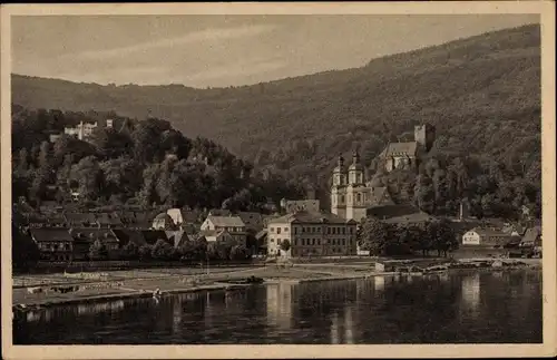 Ak Miltenberg in Unterfranken Bayern, Panorama mit Kirche