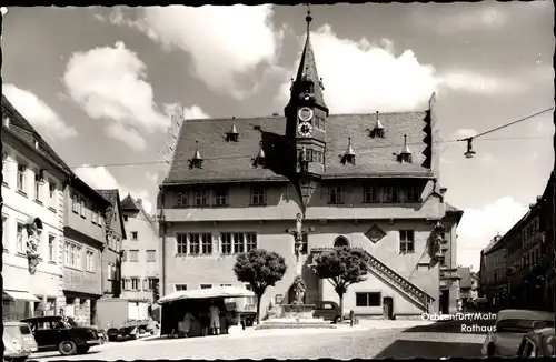 Ak Ochsenfurt in Unterfranken, Ansicht des Rathauses