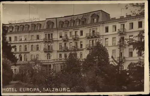 Foto Ak Salzburg in Österreich, Hotel Europa