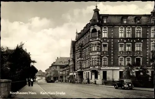 Ak Nordhausen in Thüringen, Karl Marx Straße