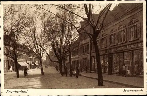 Ak Frankenthal in Rheinland Pfalz, Speyerer Straße, Buchhandlung Georg Christmann