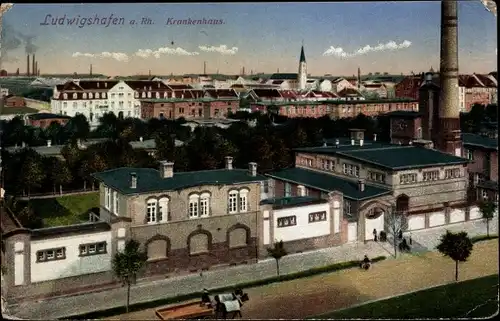 Ak Ludwigshafen am Rhein Rheinland Pfalz, Krankenhaus