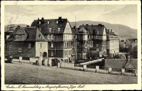 Ak Goslar in Niedersachsen, Rammelsberg und Bergdorfkaserne Jäger Batl.