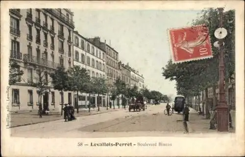 Ak Levallois Perret Hauts de Seine, Boulevard Bineau