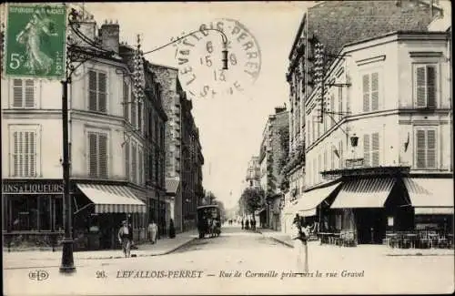 Ak Levallois Perret Hauts de Seine, Rue de Cormeille, Rue Gravel
