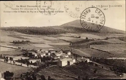 Ak Le Puy-en-Velay Haute-Loire, Mont Durande, Fliegeraufnahme