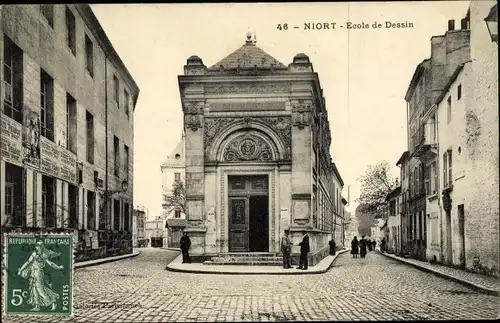 Ak Niort Deux Sèvres, Ecole de Dessin