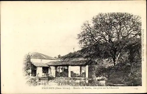 Ak Exoudun Deux Sevres, Moulin de Roche