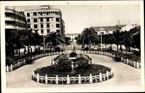 Ak Ain Temouchent Algerien, Place Gambetta et rue de la Poste