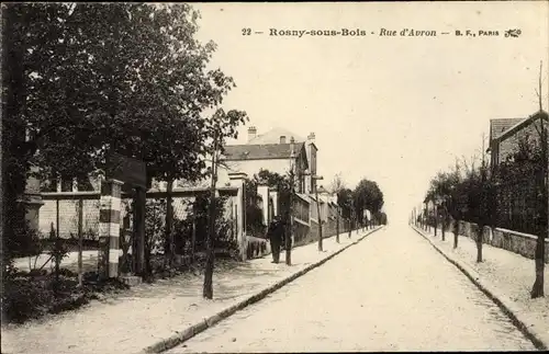 Ak Rosny sous Bois Seine Saint Denis, Rue d'Avron