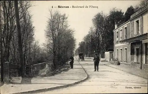 Ak Sevran Seine Saint Denis, Boulevard de l'Ourcq