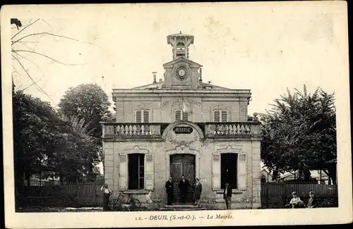 Ak Deuil Val d'Oise, La Mairie