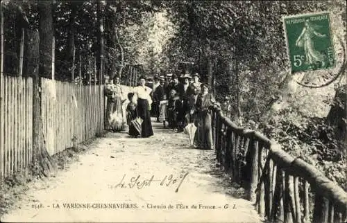 Ak La Varenne Chennevièrs Val de Marne, Chemin de l'Ecu de France