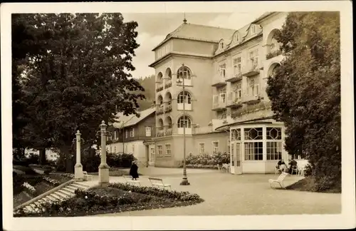 Ak Lazne Lázně Jeseník Gräfenberg Freiwaldau Reg. Olmütz, Priessnitzovo sanatorium