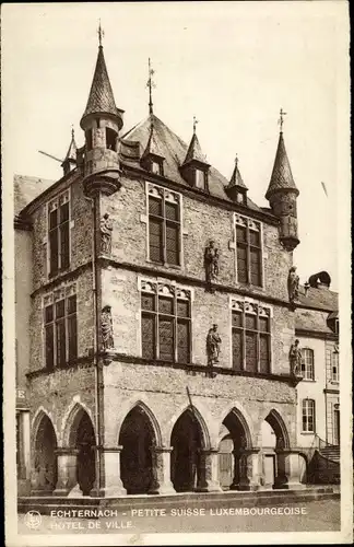 Ak Echternach Luxemburg, Hotel de Ville