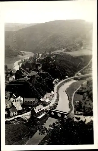 Ak Esch Sauer Luxemburg, Panorama vom Ort