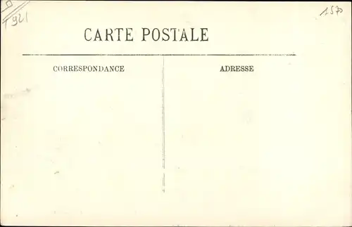 Ak Levallois Perret Hauts de Seine, Crue de la Seine 1910, Commissariat, Rue Rivay
