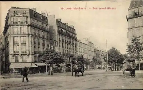 Ak Levallois Perret Hauts de Seine, Boulevard Bineau