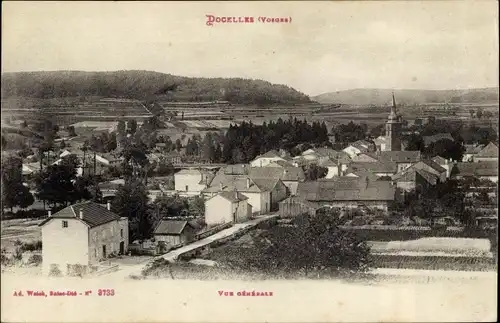 Ak Docelles Vosges, Vue générale