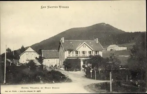 Ak Donon Vosges, Hotel Velleda et Mont Donon
